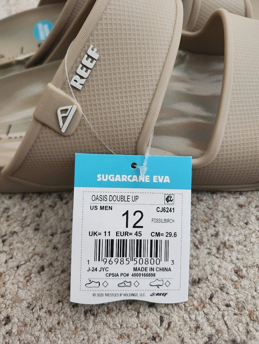 New Reef Men's Oasis Double Up Slides